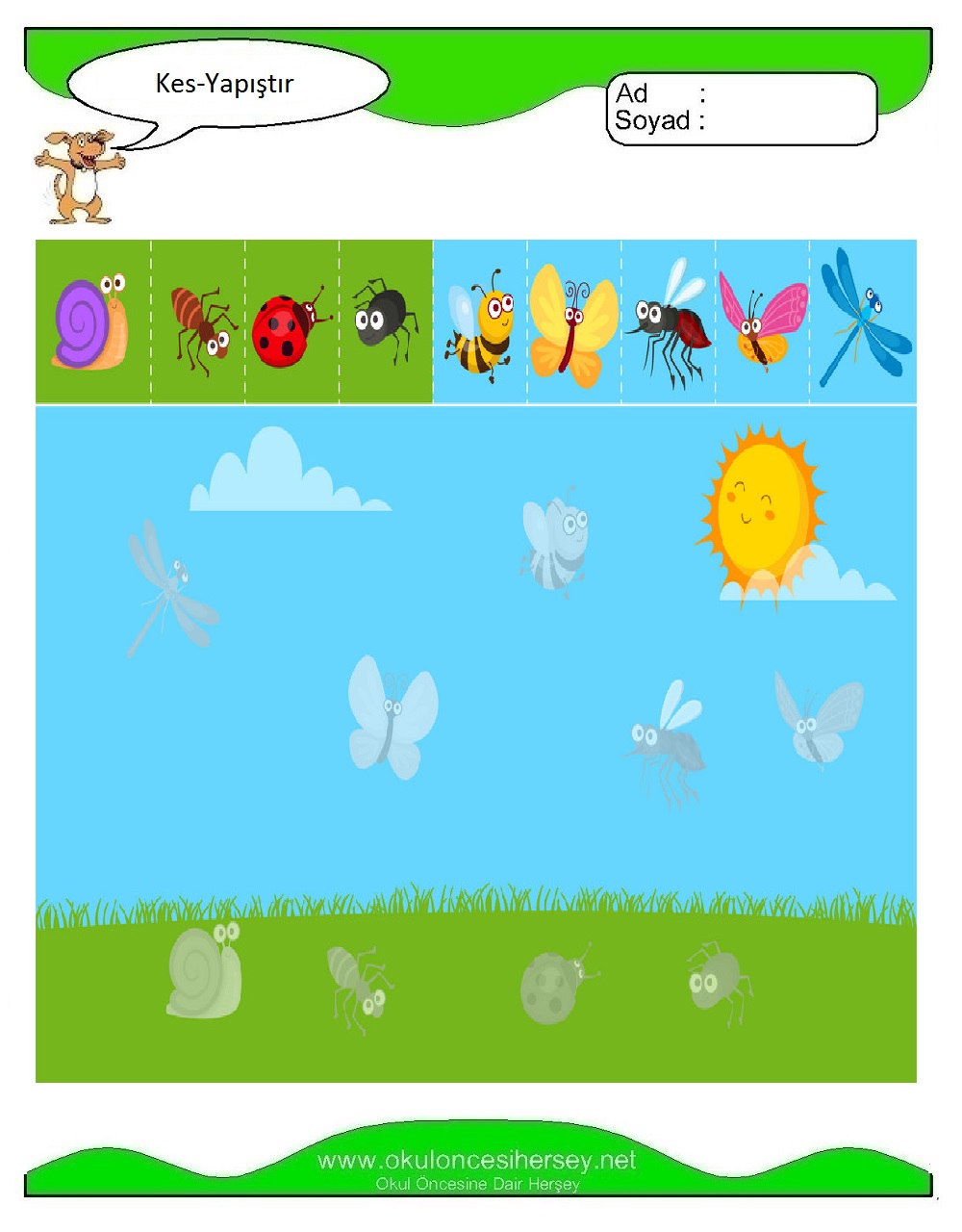 Kes Yapıştır Çalışmaları