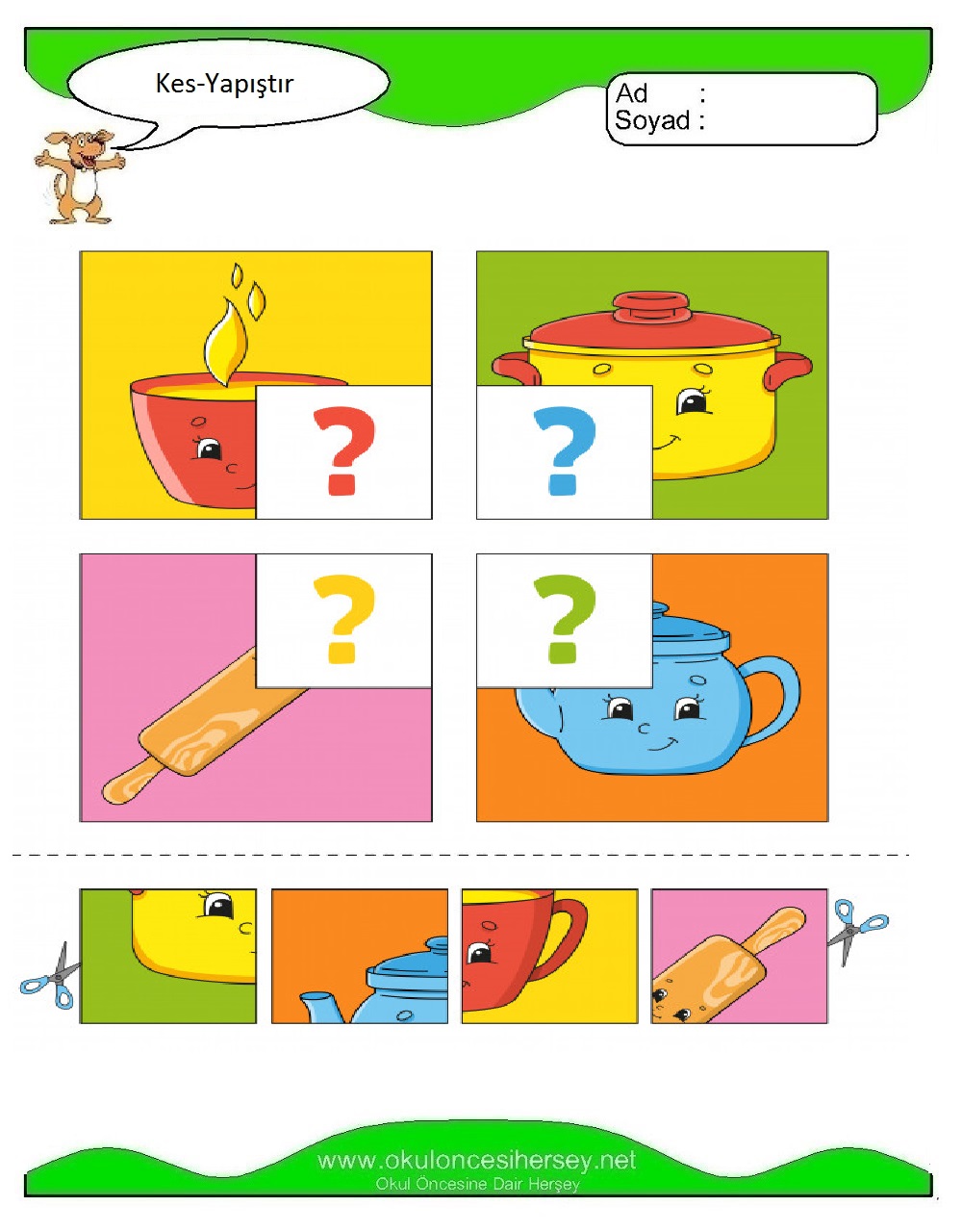 Kes Yapıştır Çalışmaları