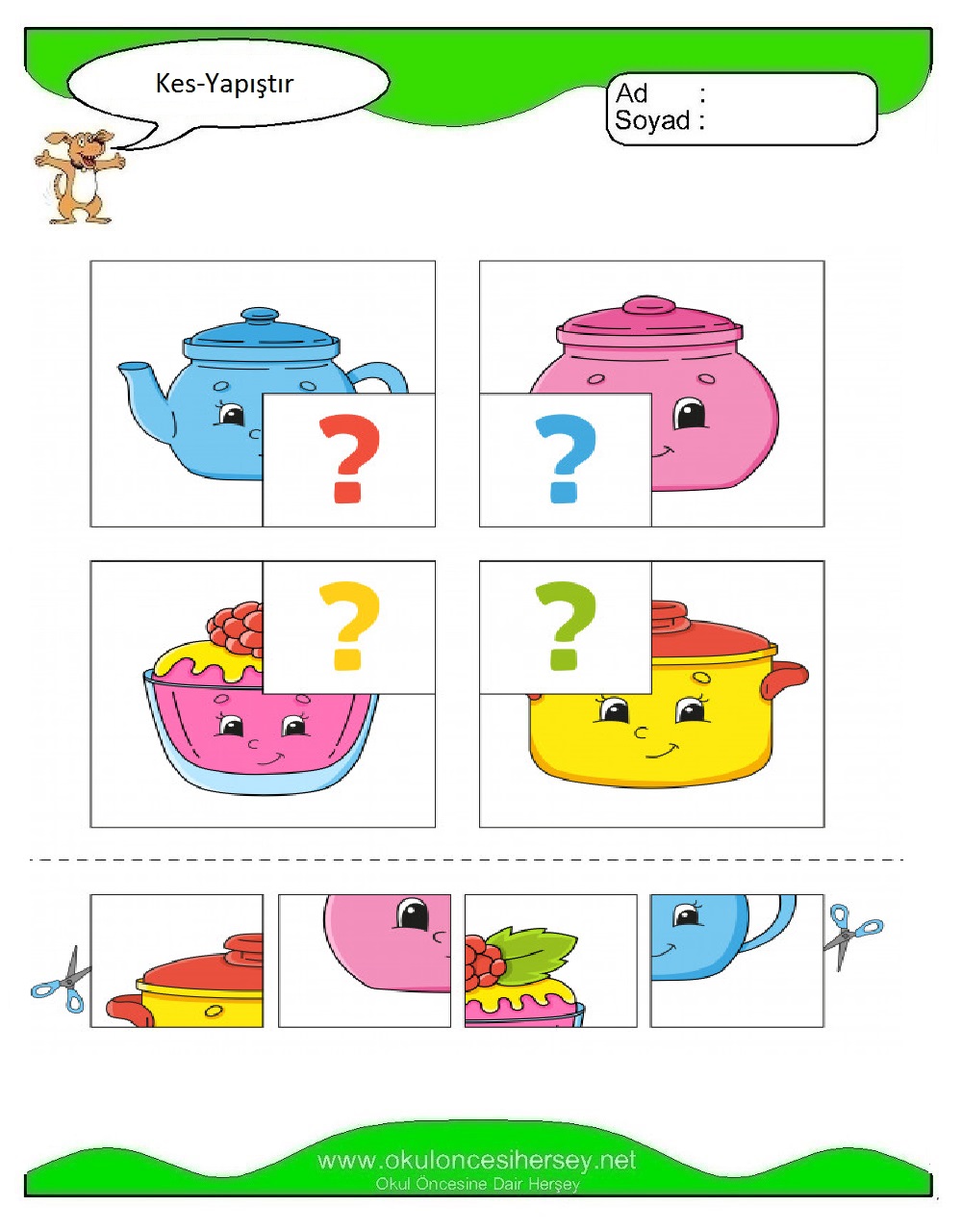 Kes Yapıştır Çalışmaları