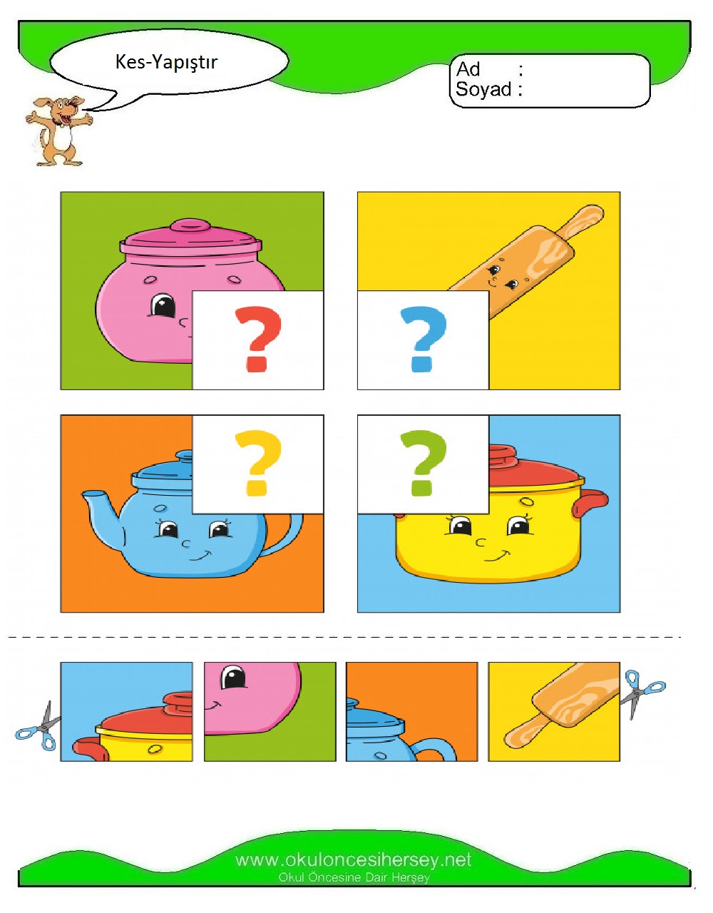 Kes Yapıştır Çalışmaları