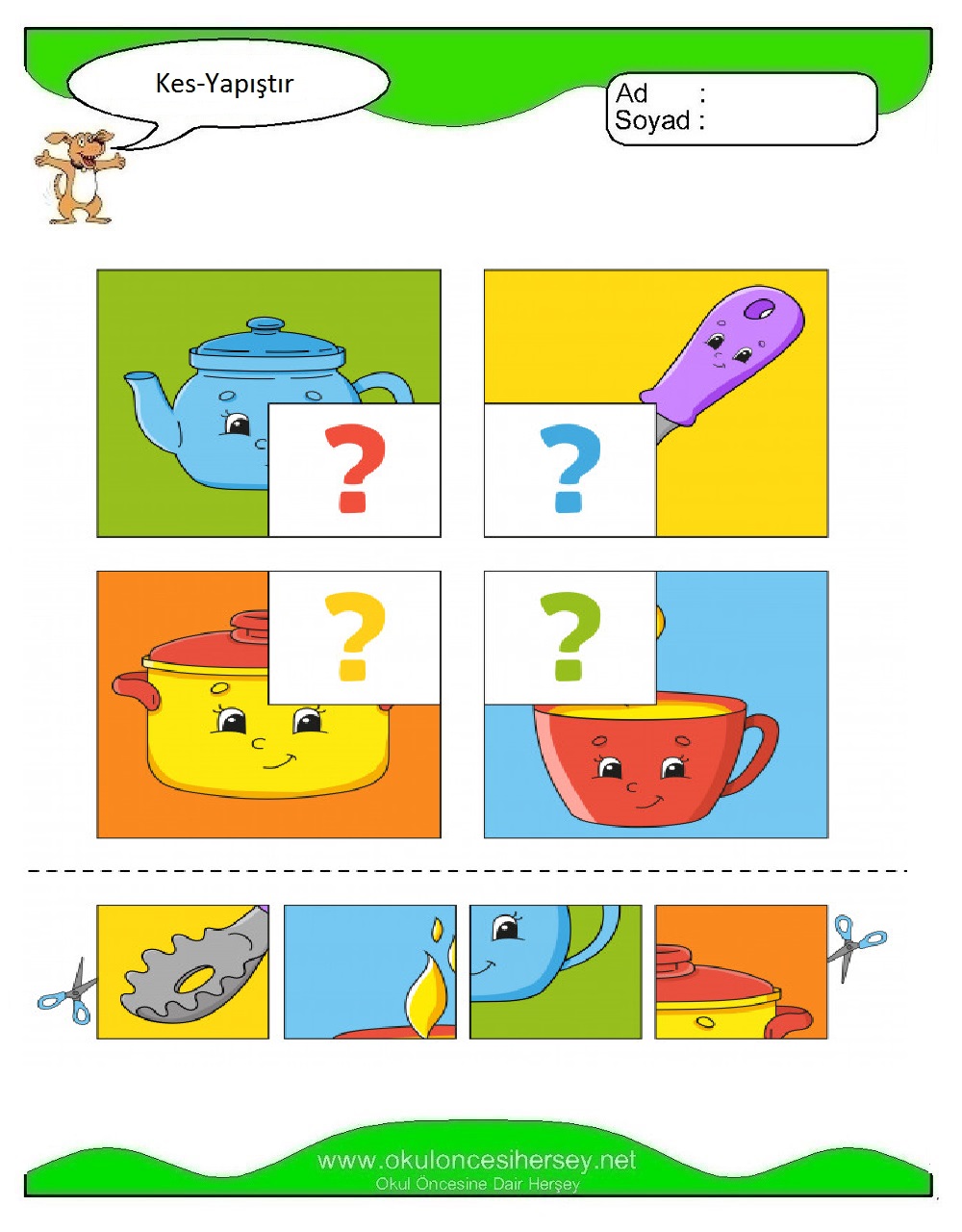 Kes Yapıştır Çalışmaları