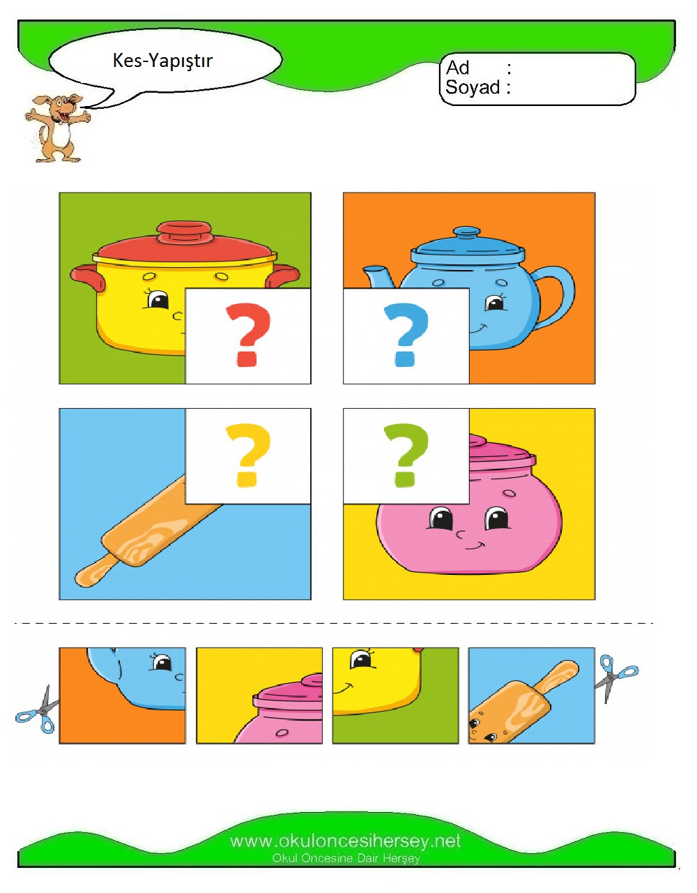 Kes Yapıştır Çalışmaları