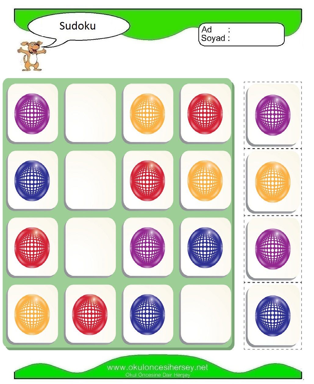 Resimli Sudoku Bulmaca