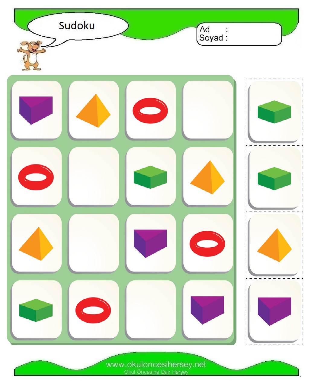 Resimli Sudoku Bulmaca