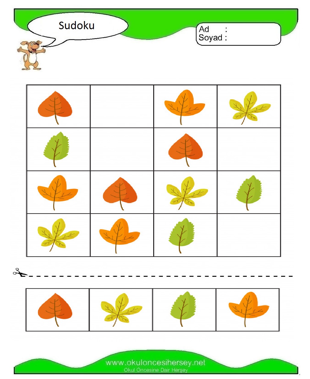 Resimli Sudoku Bulmaca