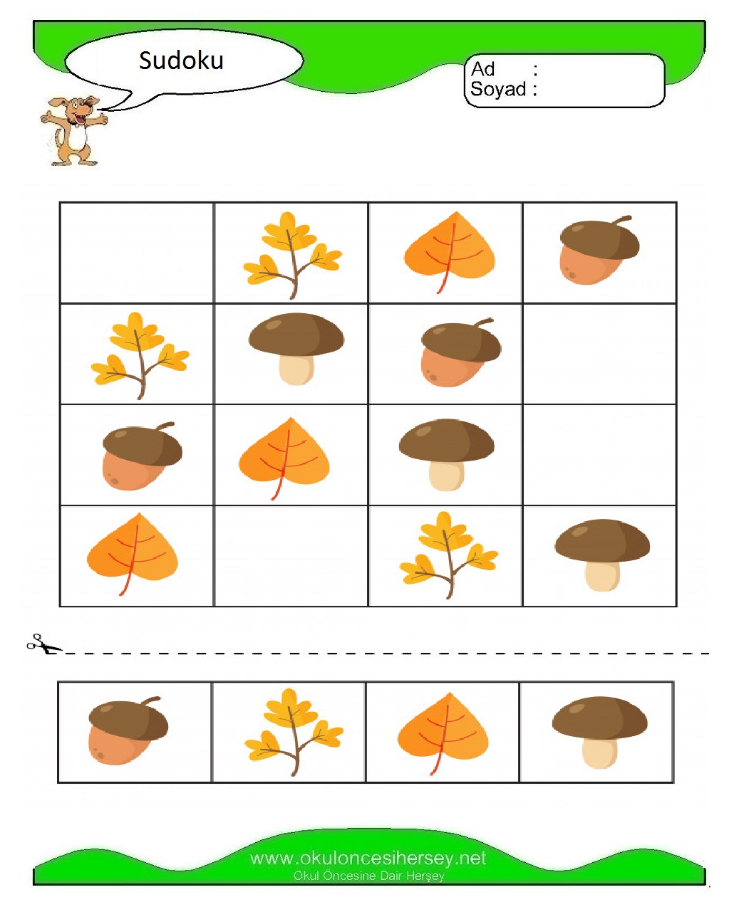 Resimli Sudoku Bulmaca