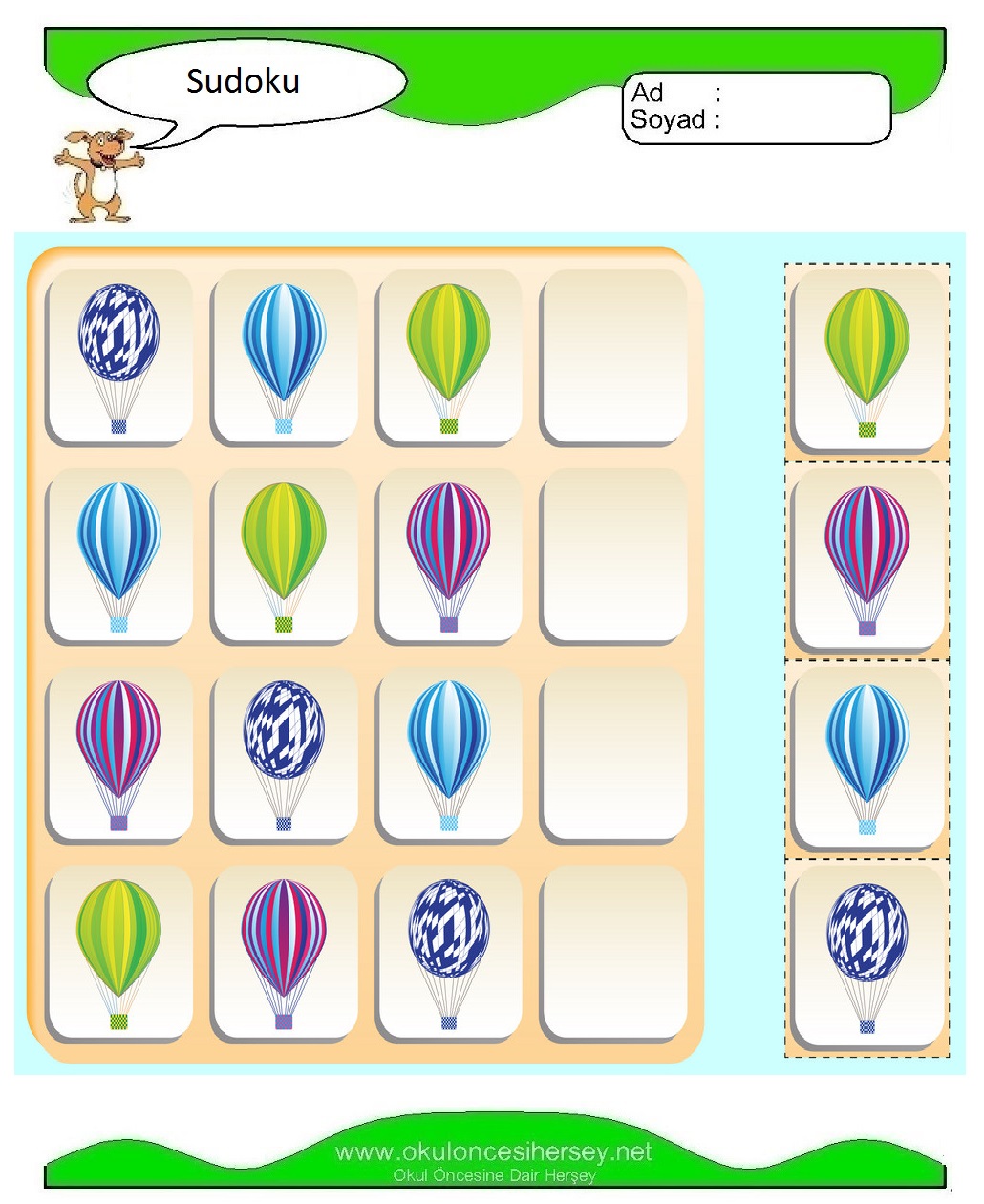 Resimli Sudoku Bulmaca