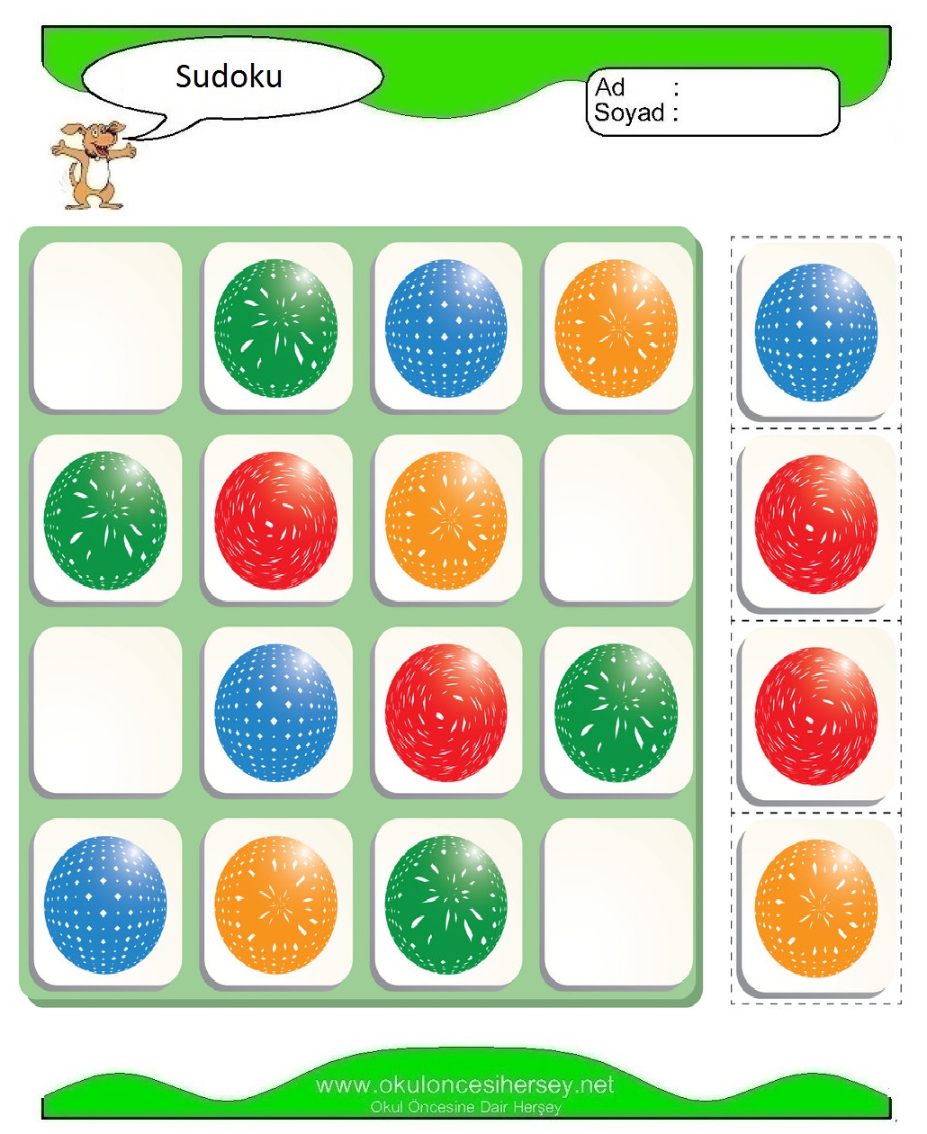 Resimli Sudoku Bulmaca