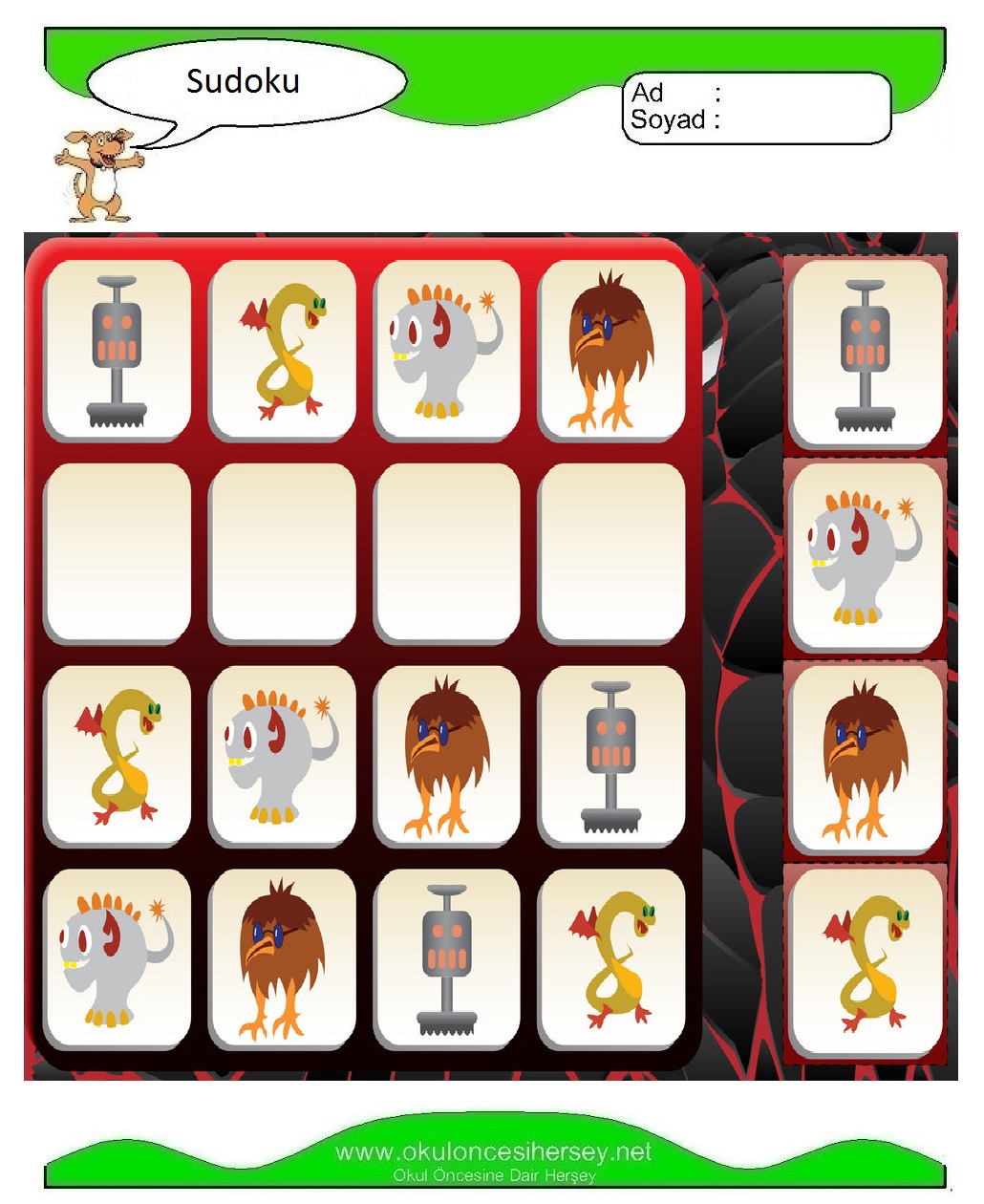 Resimli Sudoku Bulmaca
