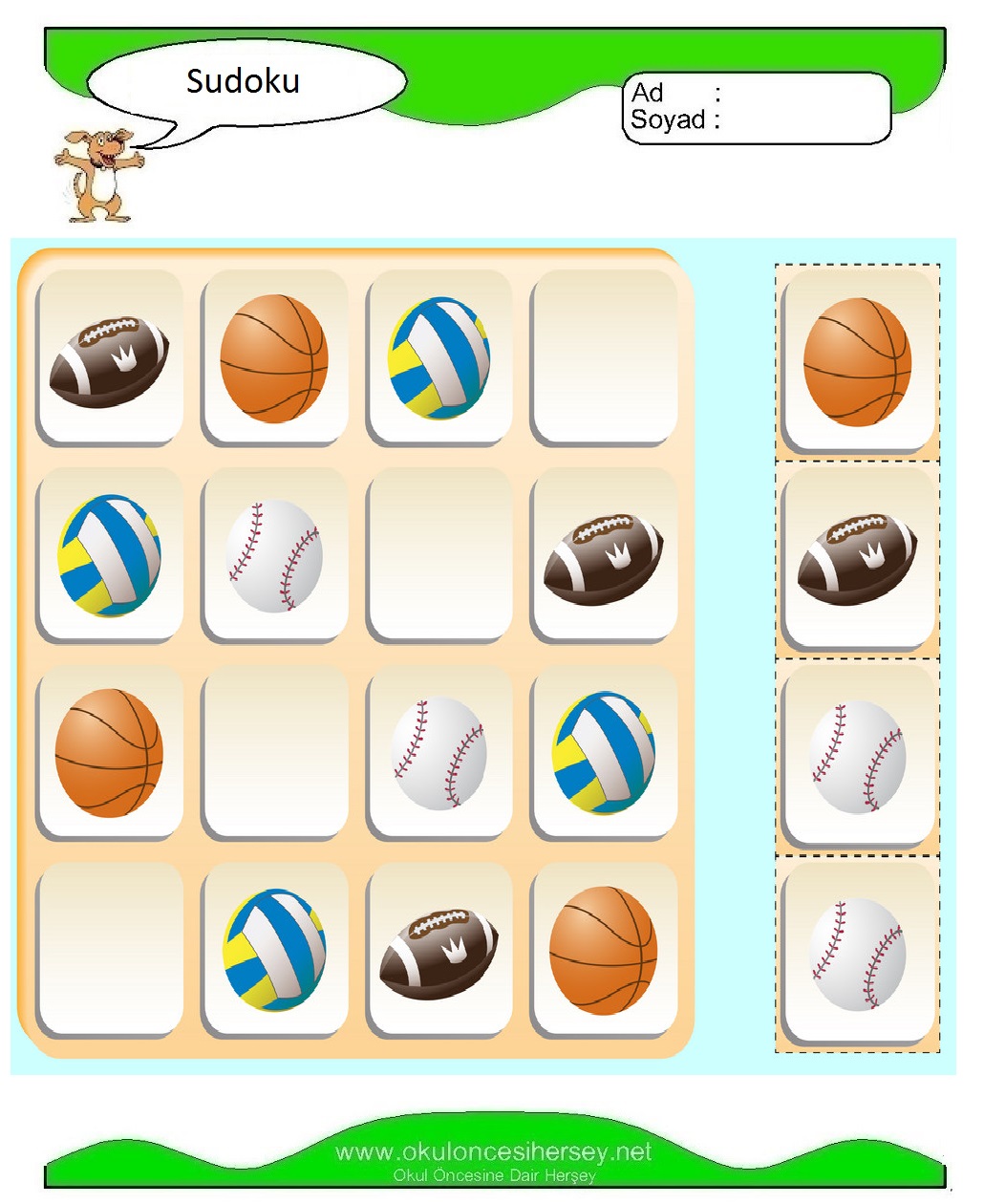 Resimli Sudoku Bulmaca