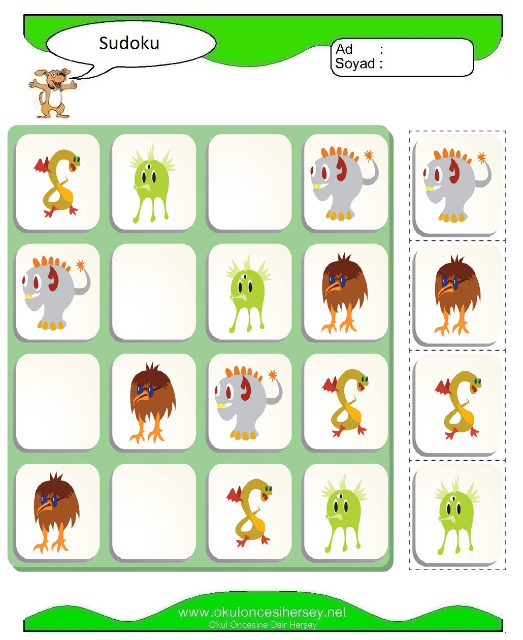 Resimli Sudoku Bulmaca