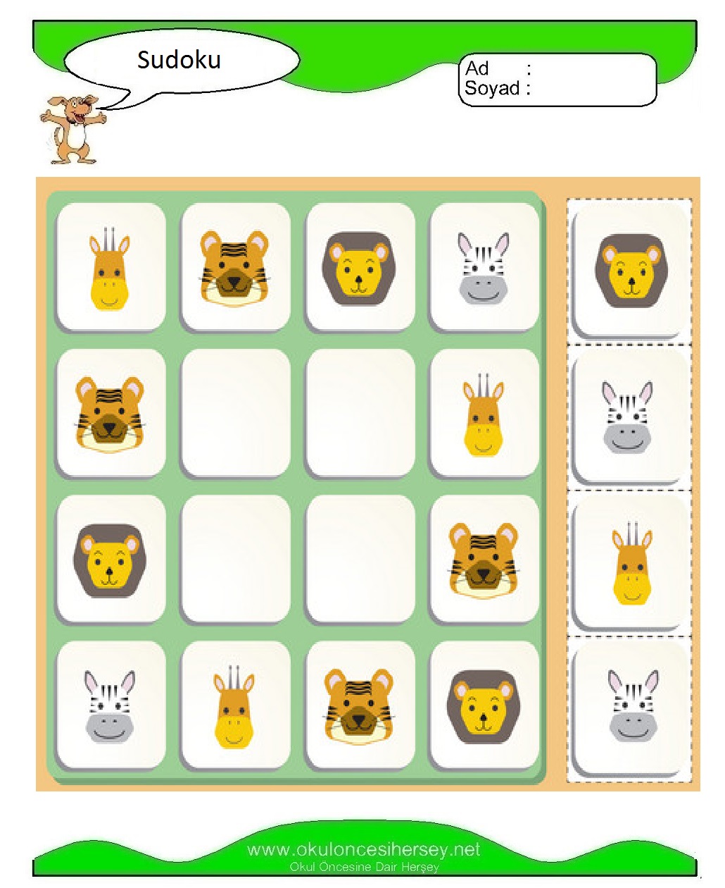 Resimli Sudoku Bulmaca