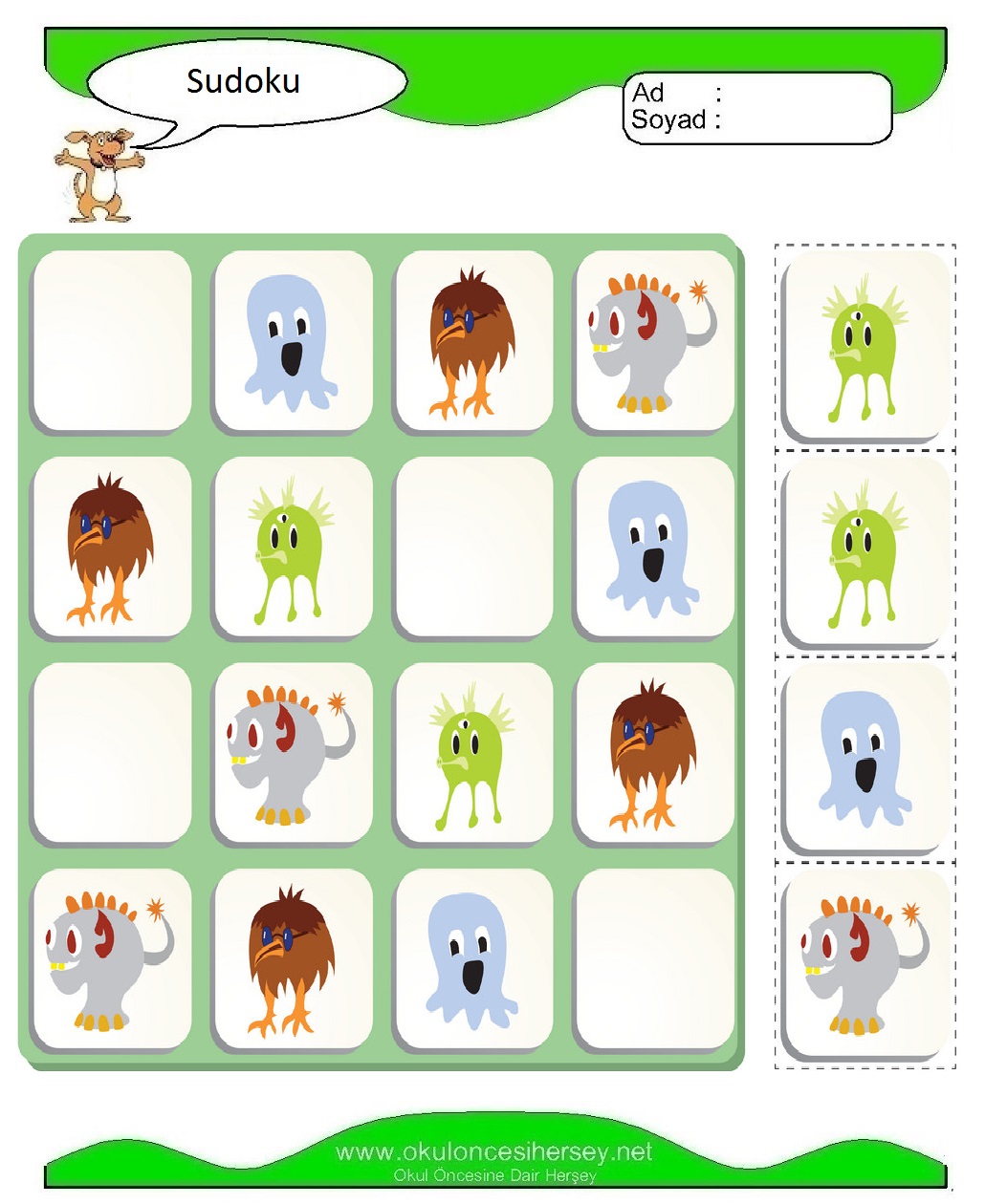 Resimli Sudoku Bulmaca
