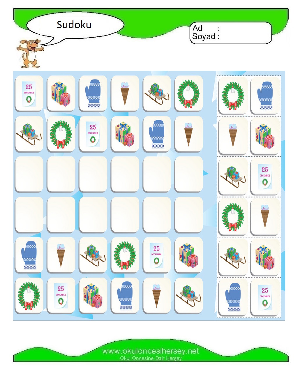 Resimli Sudoku Bulmaca