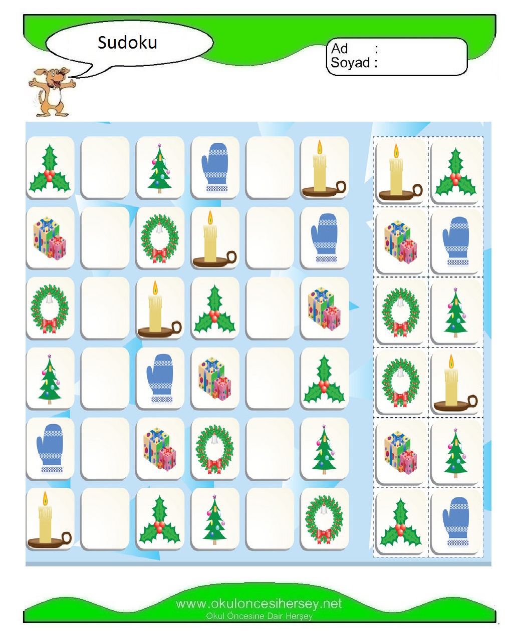 Resimli Sudoku Bulmaca