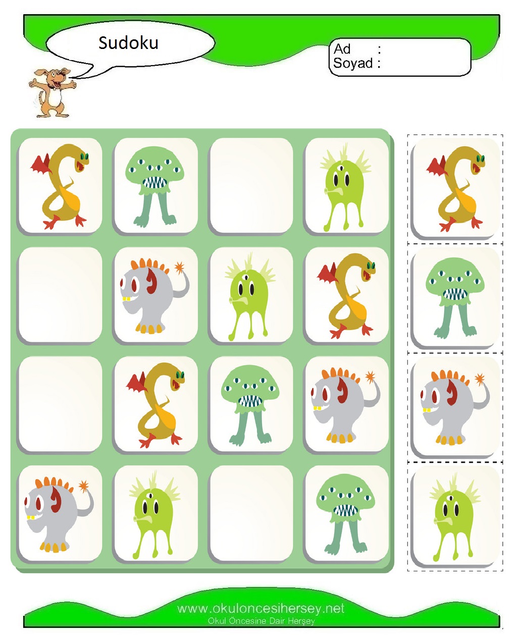 Resimli Sudoku Bulmaca