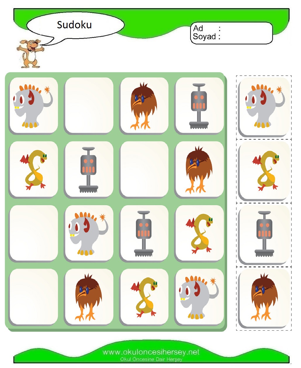 Resimli Sudoku Bulmaca