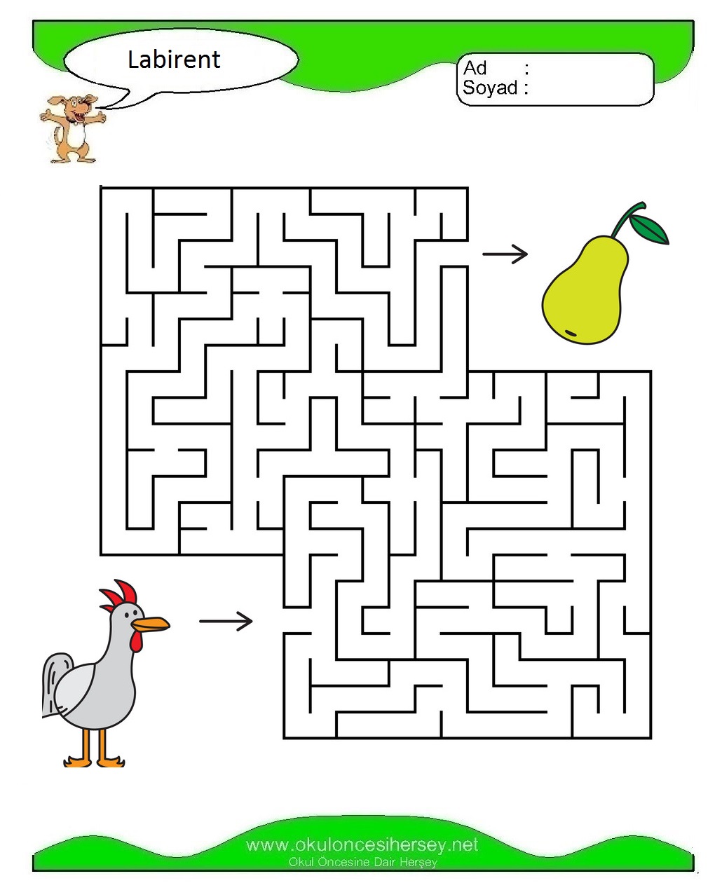 Labirent Bulmaca