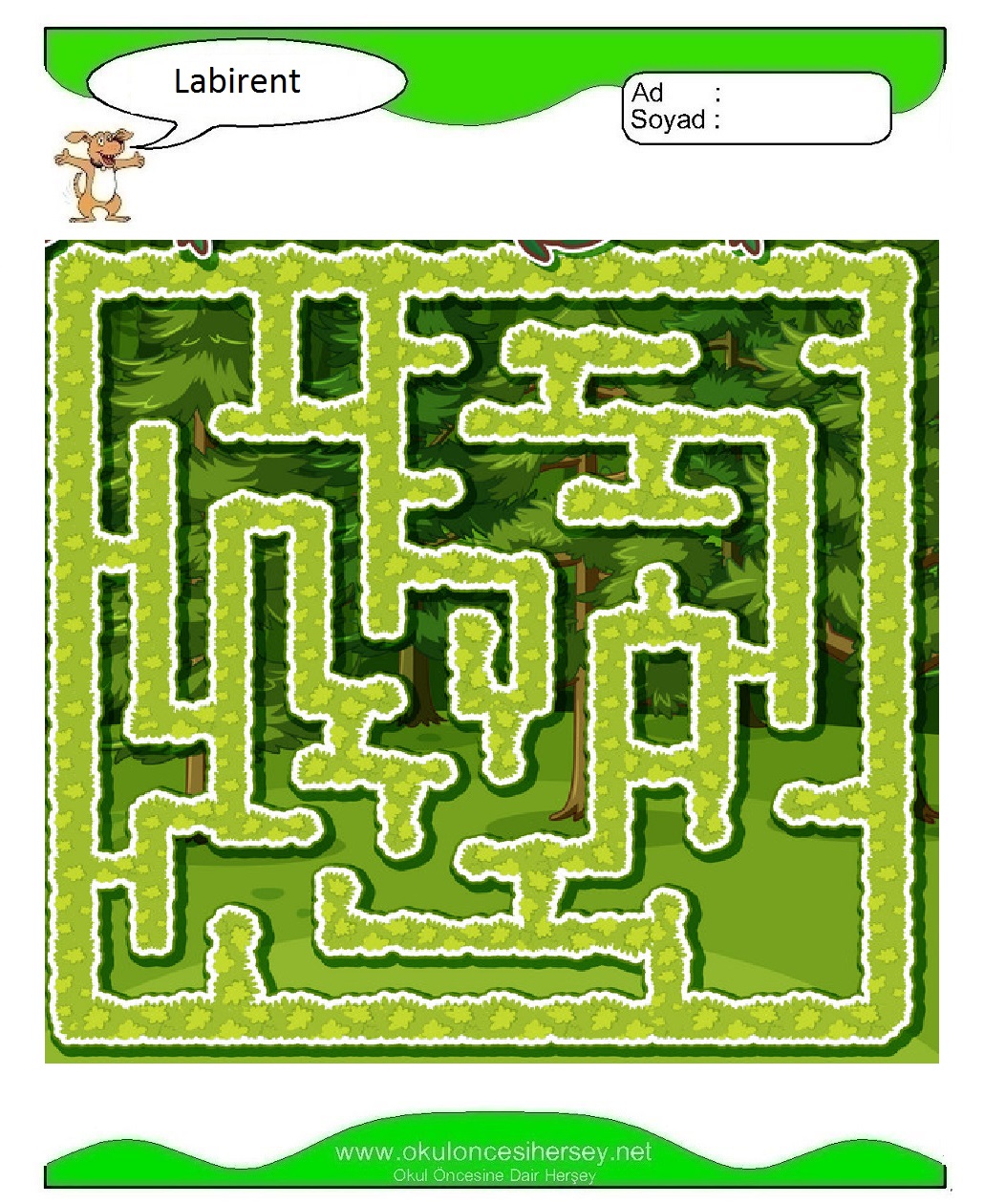 Labirent Bulmaca