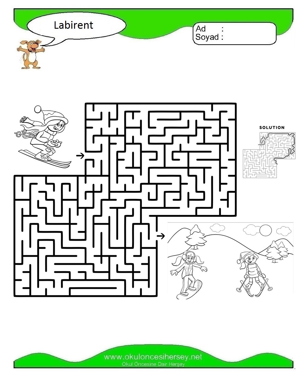 Labirent Bulmaca