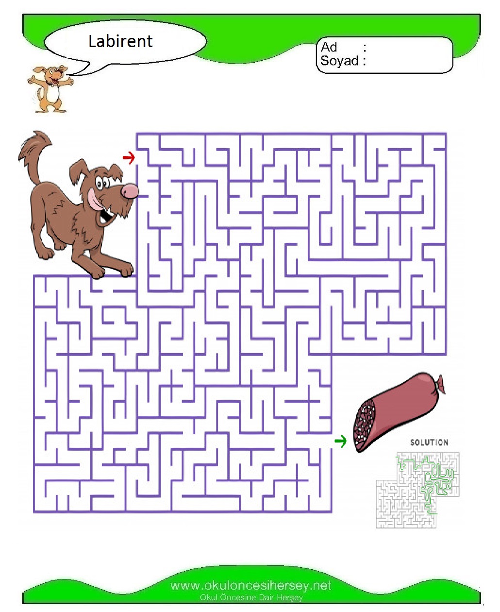 Labirent Bulmaca
