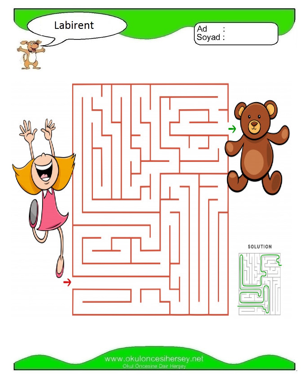 Labirent Bulmaca
