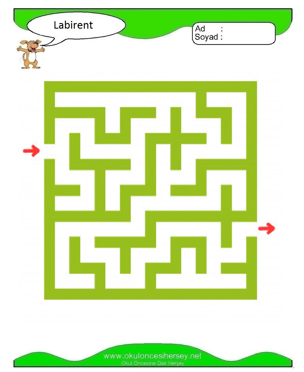 Labirent Bulmaca