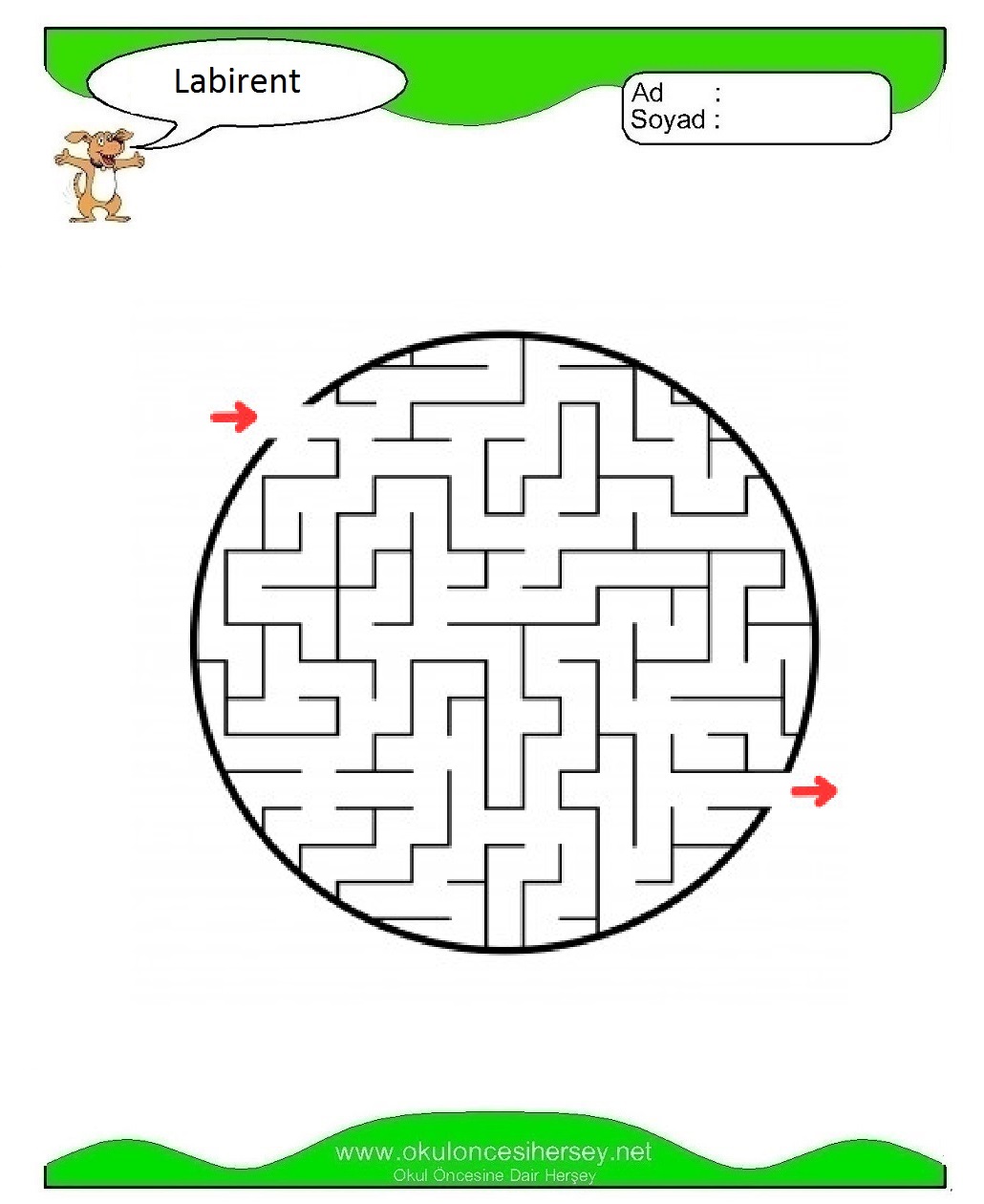 Labirent Bulmaca