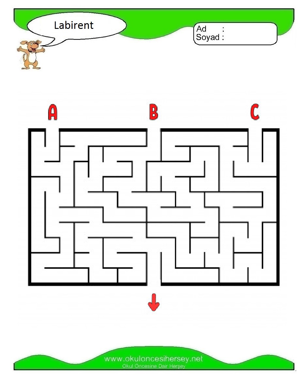 Labirent Bulmaca