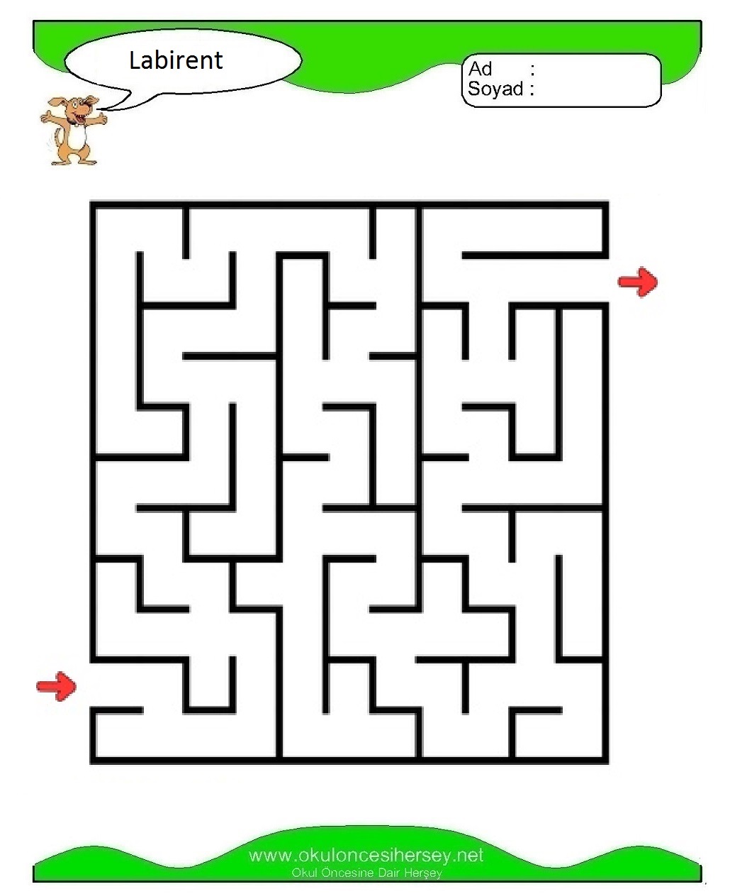 Labirent Bulmaca