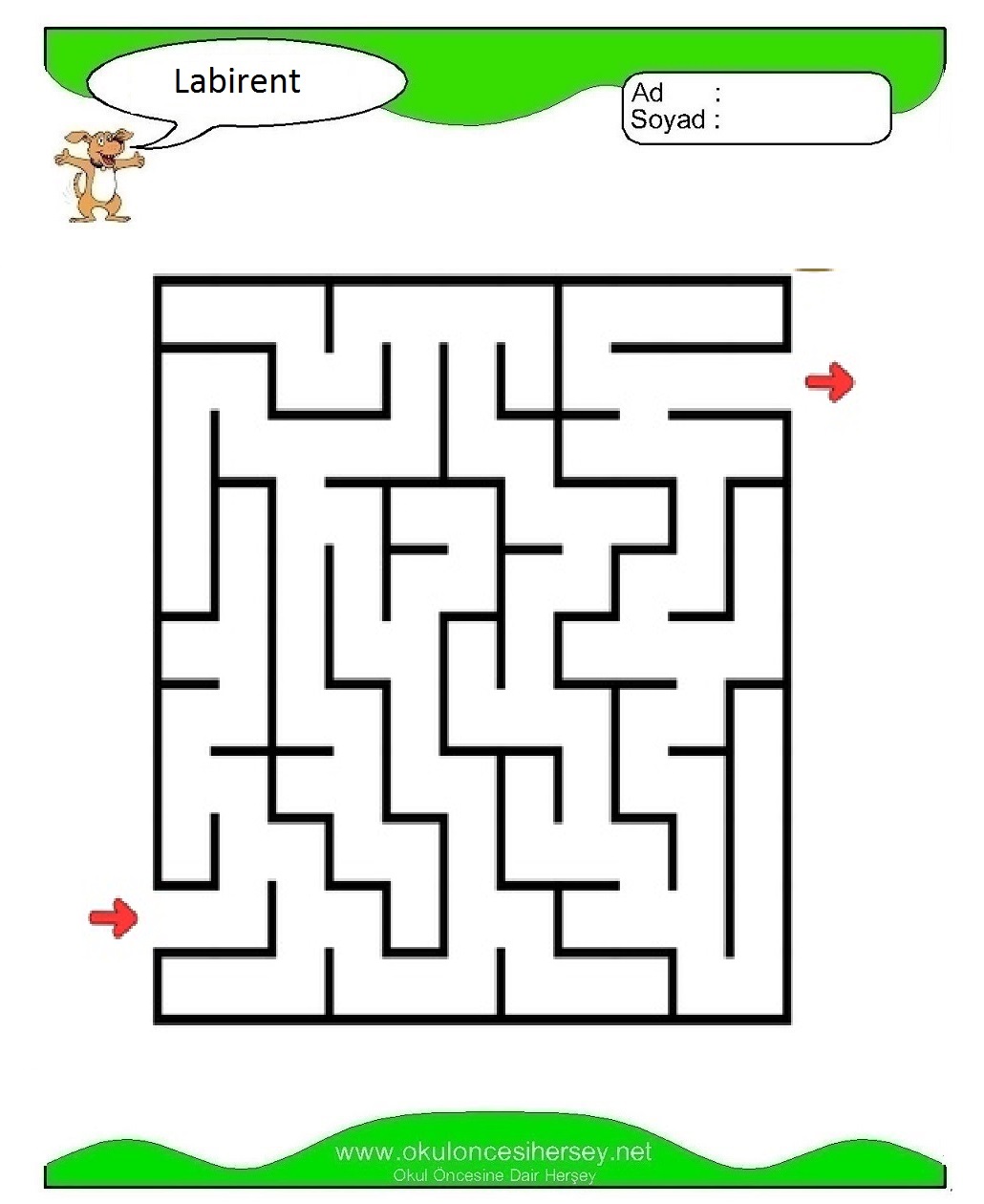 Labirent Bulmaca