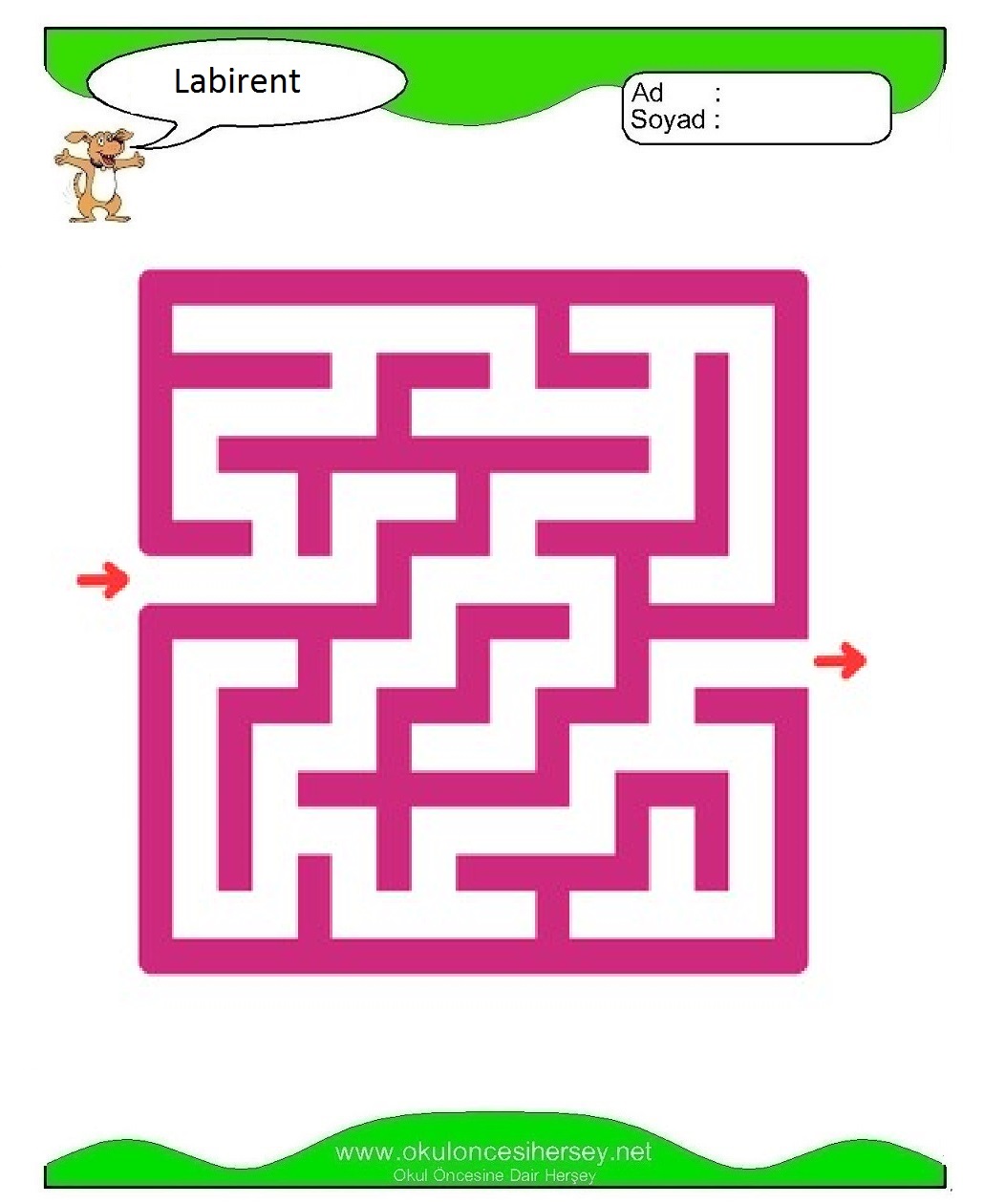 Labirent Bulmaca