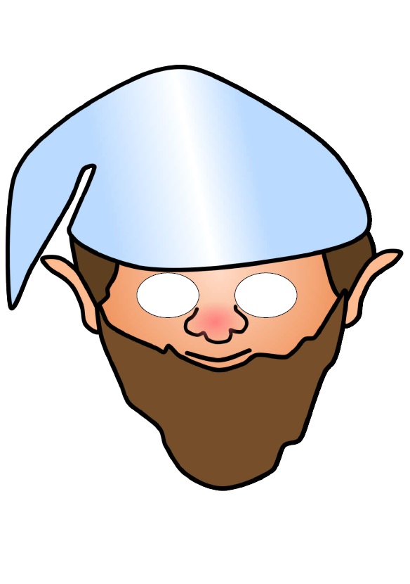 Çocuklar İçin  Elf Hazır Maske Şablonları 