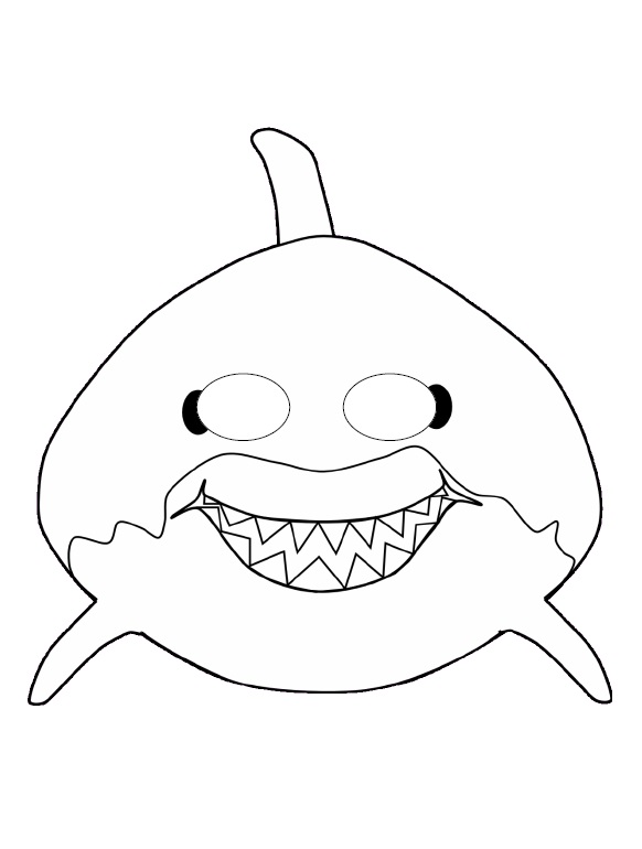 Çocuklar İçin  Deniz Canlıları Hazır Maske Şablonları 