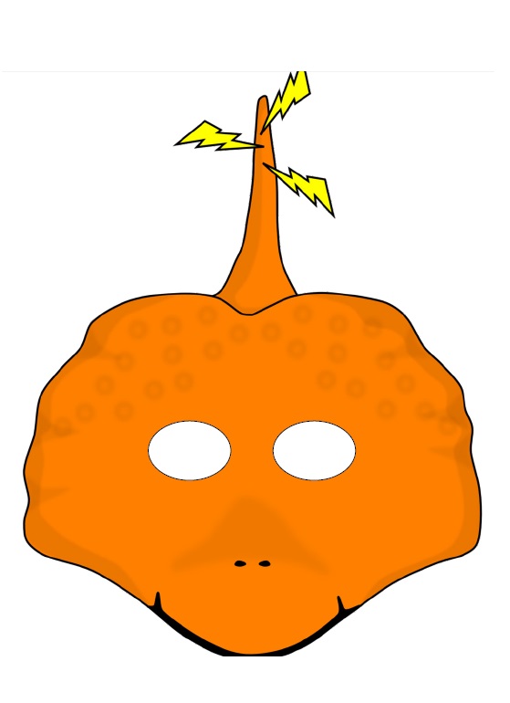 Çocuklar İçin  Deniz Canlıları Hazır Maske Şablonları 