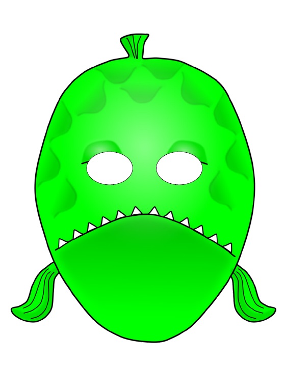 Çocuklar İçin  Deniz Canlıları Hazır Maske Şablonları 