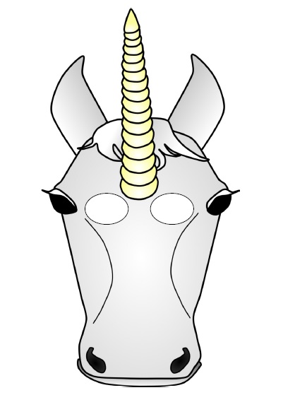 Çocuklar İçin  At Hazır Maske Şablonları 