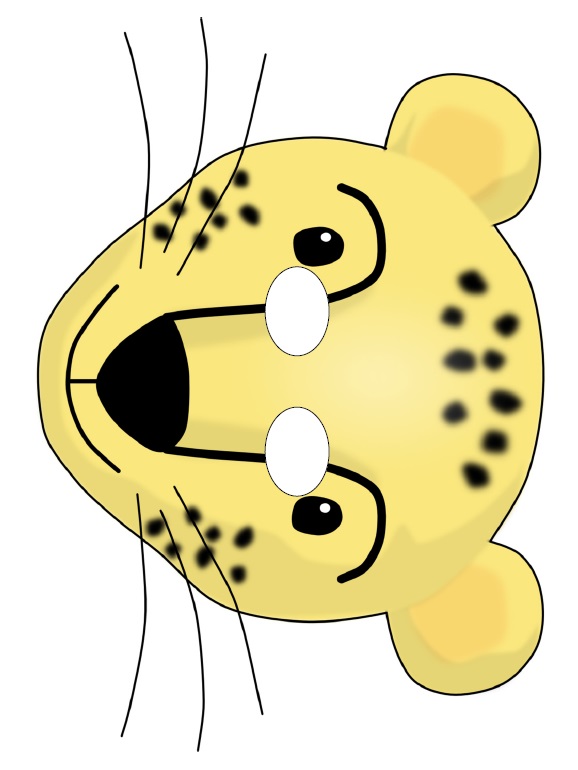 Çocuklar İçin  Jaguar Hazır Maske Şablonları 