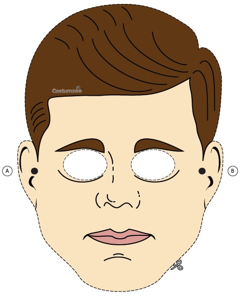 Çocuklar İçin  insan Hazır Maske Şablonları 