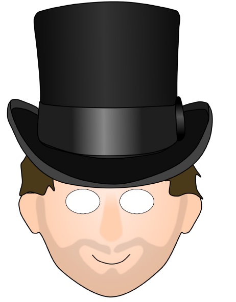 Çocuklar İçin  insan Hazır Maske Şablonları 