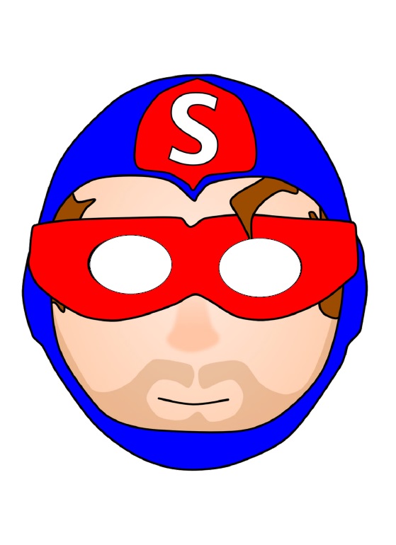 Çocuklar İçin  insan Hazır Maske Şablonları 