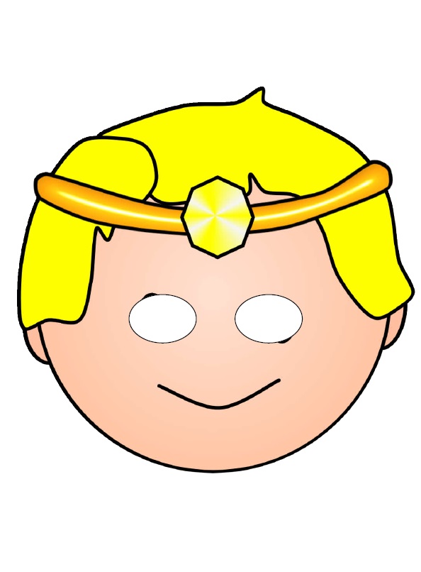 Çocuklar İçin  insan Hazır Maske Şablonları 