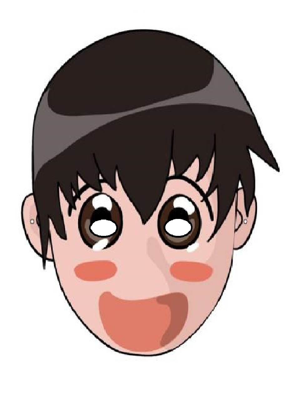 Çocuklar İçin  insan Hazır Maske Şablonları 