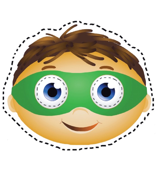 Çocuklar İçin  insan Hazır Maske Şablonları 