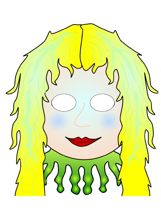 Çocuklar İçin  insan Hazır Maske Şablonları 