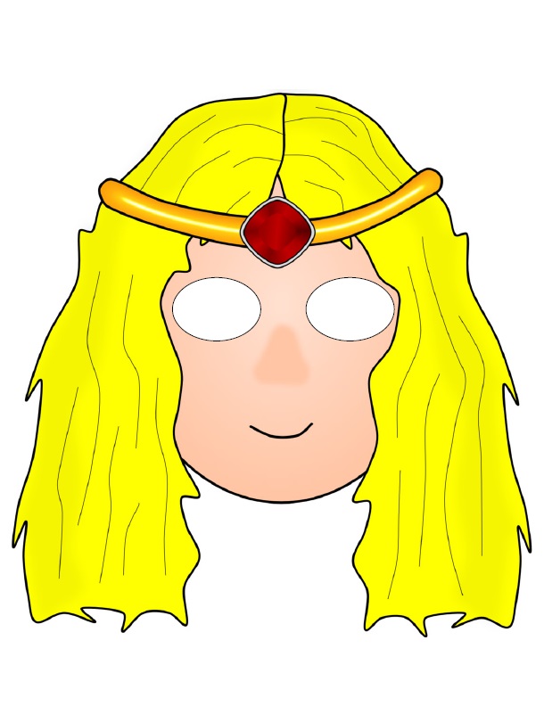 Çocuklar İçin  insan Hazır Maske Şablonları 