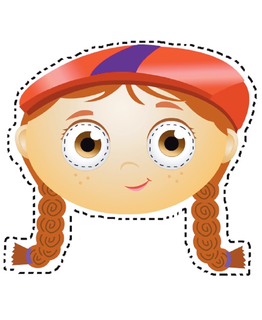 Çocuklar İçin  insan Hazır Maske Şablonları 