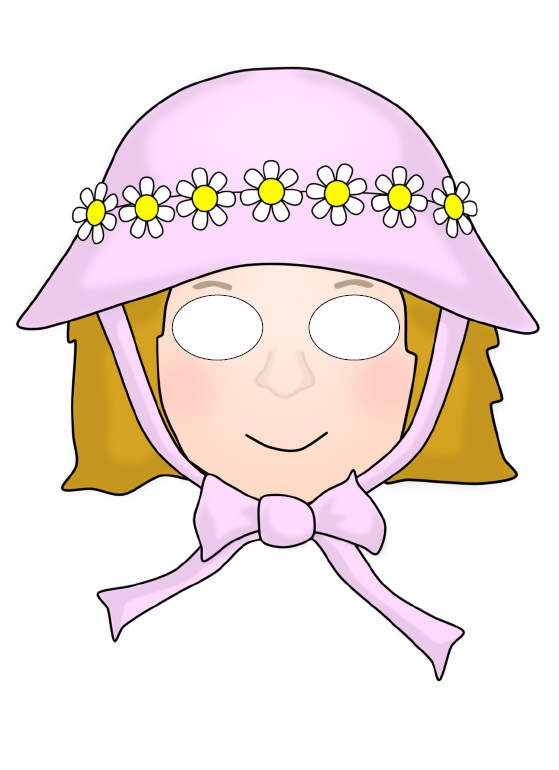 Çocuklar İçin  insan Hazır Maske Şablonları 