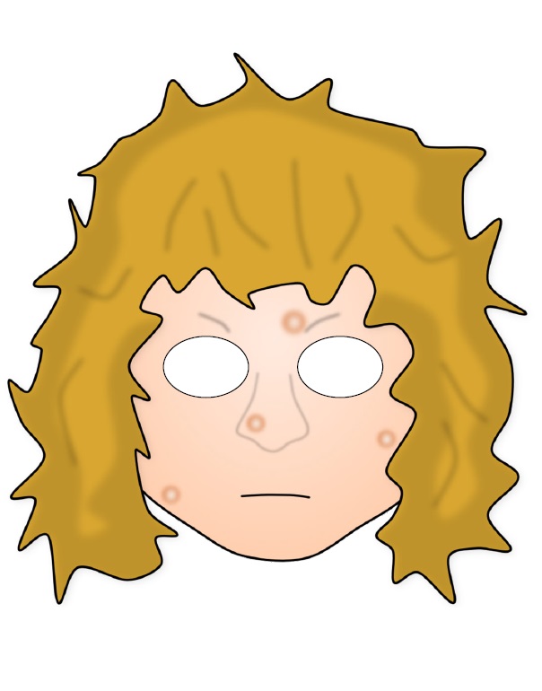 Çocuklar İçin  insan Hazır Maske Şablonları 