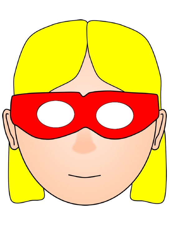 Çocuklar İçin  insan Hazır Maske Şablonları 